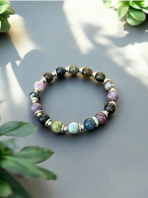 Bonicce Turmalin Taşı Gerçek Doğal Taş Bileklik