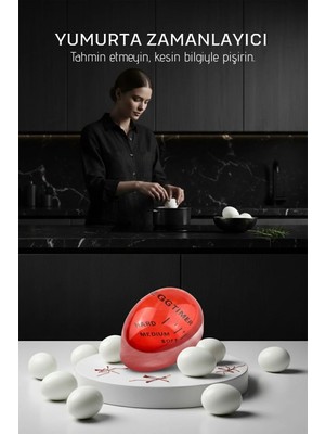 Creatividad Solutions Premium Hassas Isı Sensörlü Yumurta Zamanlayıcı - Profesyonel Mutfak Tipi Mükemmel Pişirme Rehberi  717829