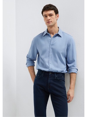 Mavi Erkek Uzun Kol Gömlek Bebe Mavi 0210818-70813