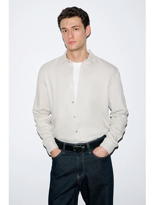 Mavi Bej (TENCEL™) Gömlek 0210818-70134