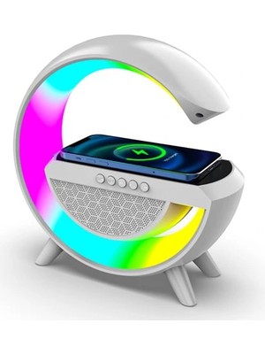 Hayat Store Akıllı Masa Lambası Hoparlör LED Işık & Kablosuz Şarj ALK2289