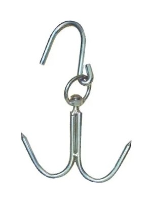 Hayat Store 8 mm Kasap Et Kancası - 239LI Dönerli Set - Paslanmaz Çelik - Et Işleme - Hijyenik - Düzenli - Dayanıklı - Uzun Ömürlü