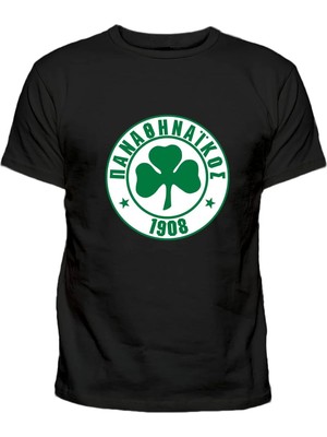 Efendioğlu Design Kısa Kollu Panatinaikos Büyük Baskılı Pamuklu Çocuk T-Shirt
