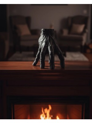 Zero Land Storozal 3D Dekoratif Siyah El Obje 17X16 cm Gotik ve Modern Aksesuar