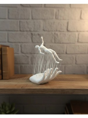 Kanonik Education 3d El Formlu İnsan Figürü Beyaz Modern Ev Ve Ofis Dekoru