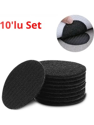 Yapışkanlı 10 Lu Cırt Cırt Seti, Halı, Kilim, Nevresim, Minder ve Örtü Kaydırmaz Sabitleyici Ped