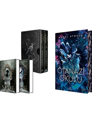 Ephesus Yayınları Saka ve Sanrı Ikili Kutu Ciltli ve Ötanazi Okulu 1 Yan Boyamalı Ciltli