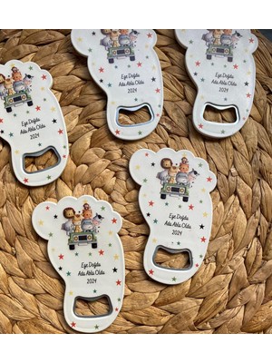 Ufuk Çizgisi Ayak Açacak Kız Erkek Bebek Hediyelik Magnet 20LI