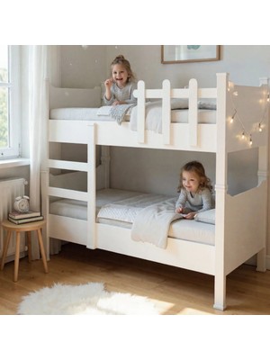 Çift Katlı Ikiye Ayrılabilir Lüks Ranza (90X190) %100 MDF