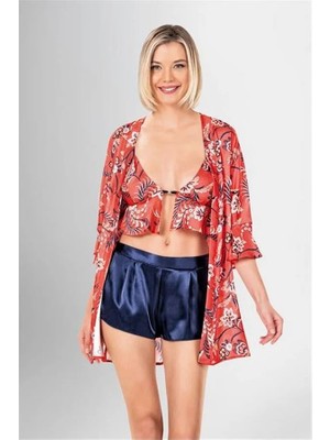 Hayat Store Arias Closet 3'lü Şort Takımı Desenli