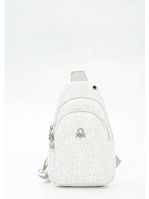 United Colors Of Benetton Kadın Vücut Çantası Beyaz-Taş BNT1766
