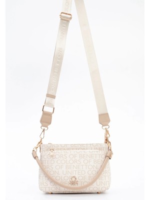 United Colors Of Benetton Kadın Kol Çantası Bej BNT1793