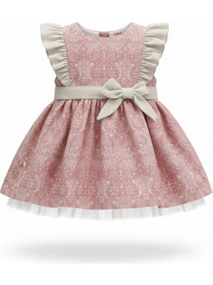 Vınt Botanıcal Elbise - Pudra - 12 - 18 Ay Pudra