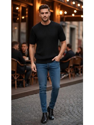 Jakc Ways Bisiklet Yaka Triko T-Shirt  /terletmeyen