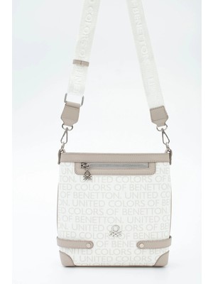 United Colors Of Benetton Kadın Kol Çantası Beyaz-Taş BNT1797