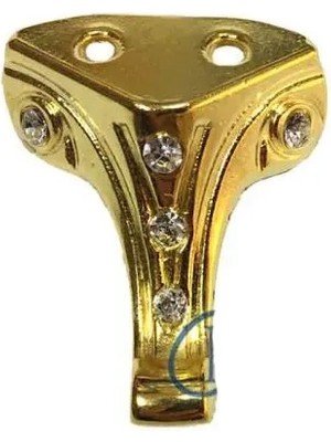 Hayat Store Moda Taşlı Ahşap, Mdf, Sunta Sandık Ayağı, Kutu Ayak 3,5 cm - Sarı