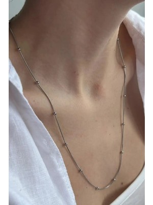 Rubibes Jewelry Snake Zincir Çelik Kolye