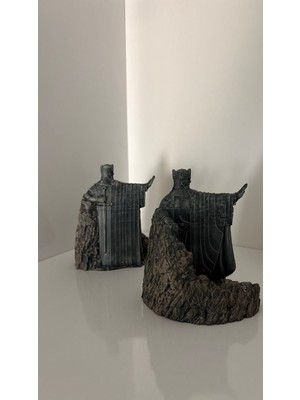 Argonath Heykelleri Kitap Tutucu, Yüzüklerin Efendisi Figür, 2 Parça (Sağ, Sol)