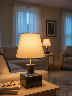 Seramik Hayalleri Dekoratif Sürahi Formunda Seramik Abajur  ABJ0006