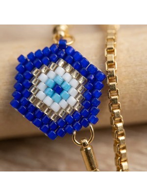 Miyuki Nazar Boncuk Desenli Bileklik