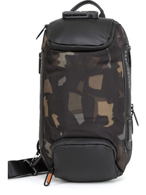 Necati Çanta Şifreli Güvenlik, Dayanıklılık ve Su Geçirmezlik Çok Fonksiyonlu Göğüs Çantası Haki