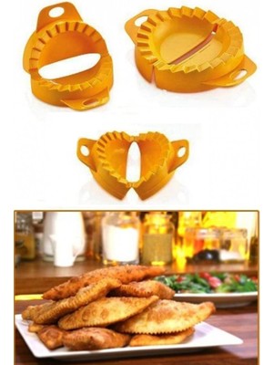 Didart® 3lü Çiğ Börek Kurabiye Hamur Işi Ravioli Kesme Kalıbı Aparatı