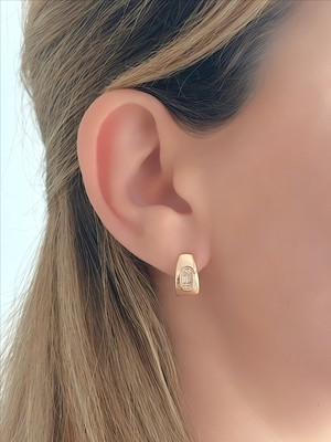 QA Quella Accessories Xuping Gömme Zirkon Soft Rose-Gold Küpe