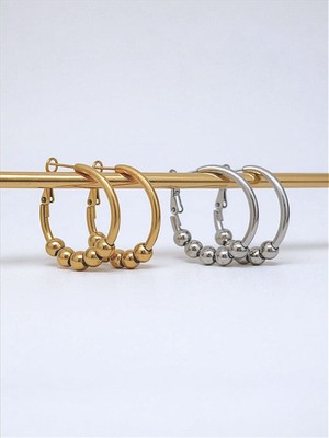 QA Quella Accessories Çelik Dorika Halka Küpe - Gold