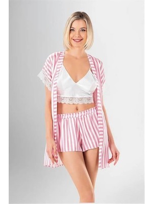 Hayat Store Arias Closet 3'lü Şort Takımı Desenli