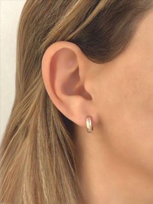 QA Quella Accessories Xuping Mini Halka Çift Renk Gold Küpe