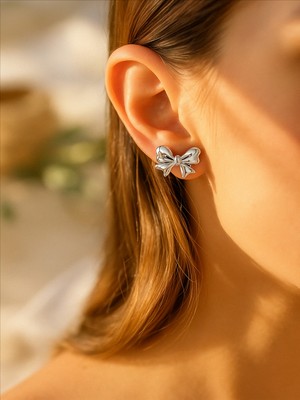 QA Quella Accessories Özel Seri Fiyonk Silver Küpe