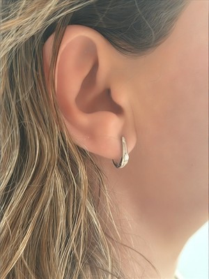 QA Quella Accessories Xuping Tek Taş Zirkon Gümüş Küpe