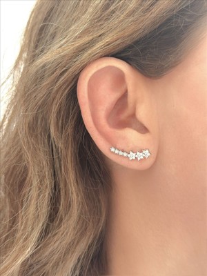 QA Quella Accessories Özel Seri Tasarım Yıldız Küpe