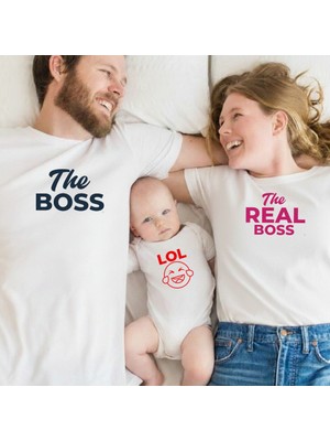 Etoile Studio The Boss Lol Aile Kombin Tişörtü | Aile Tişört Kombini – Unisex Oversize (Bilgilerinizi Iletiniz)