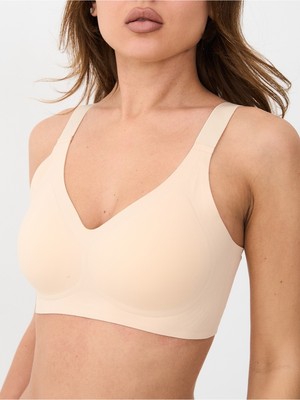 Alya Underwear Kadın Ultra Rahat Kalıplı Kalın Askılı Lazer Kesim Görünmez Sütyen