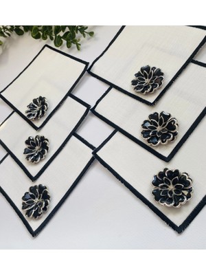 Elçiçek Homedecor Sunum Peçete,kokteyl Peçete,kahve Yanı Sunum Peçete 6 Adet
