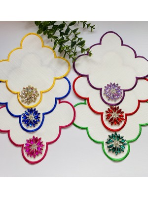 Sunum Peçete,kokteyl Peçete,kahve Yanı Sunum Peçete 6 Adet