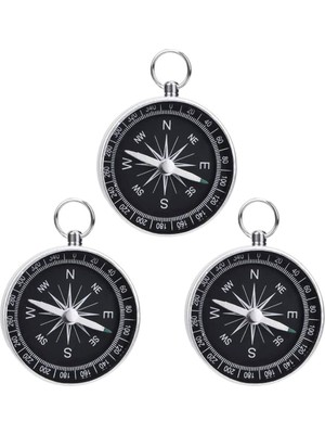 Emh Store Mini Paslanmaz Alüminyum Pusula G44-2B Gümüş