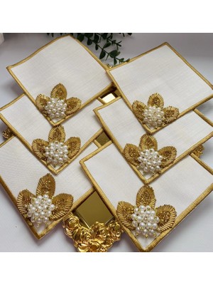 Sunum Peçete,kokteyl Peçete,kahve Yanı Sunum Peçete 6 Adet