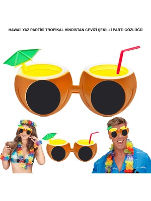 Hayat Store Hindistan Cevizi Tropikal Hawaii Yaza Merhaba Parti Gözlüğü - Lisinya