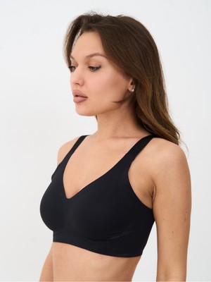 Alya Underwear Kadın Ultra Rahat Kalıplı Kalın Askılı Lazer Kesim Görünmez Sütyen