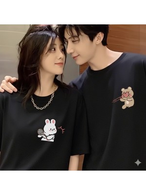 Etoile Studio Bubu Dudu Tenis Sevgili Tişörtü ve Sweatshirt | Sevgililer Günü Hediyesi | Unisex Oversize Çift Kombini