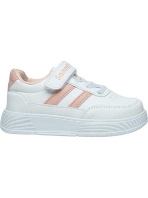 Ulusoy Sammix Patik 015 Çocuk Günlük Ayakkabı DR05C015 Cilt Beyaz Pudra