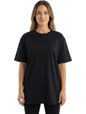 Musclecloth Training Kadın Oversize T-Shirt Siyah