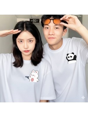 Etoile Studio Bubu Dudu Teslim Ol Sevgili Tişörtü | Sevgililer Günü Hediyesi | Unisex Oversize Çift Kombini