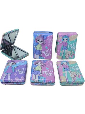 Zenvia Cep Aynası Dikdörtgen Tombul Pretty Girl