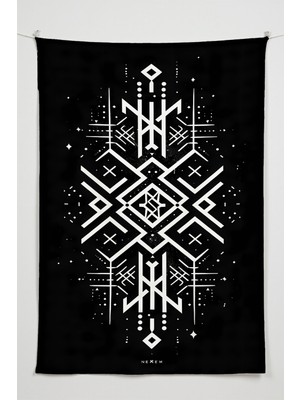 Charmbi Gamer Duvar Örtüsü -  Çok Renkli Anime Temalı Kumaş Oda Dekoru Tapestry