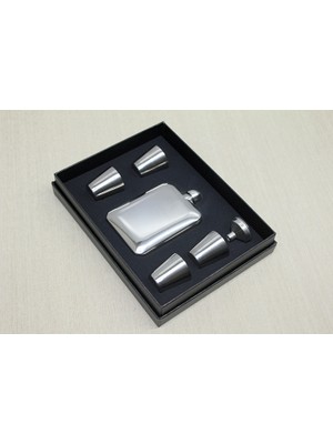 Epilons 4 Shot Bardaklı Matara Seti Çelik