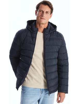 LC Waikiki Standart Kalıp Kapüşonlu Erkek Şişme Mont  (W5)