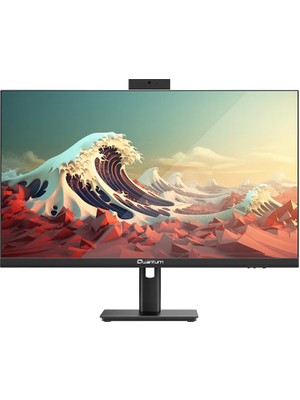 Quantum Phase One N6104, Ultra 5-120U, 27&amp;quot; Fhd Ekran, 16GB Ram, 512GB Ssd, Wi-Fi6, Hdmı, Dp, Type-A, Type-C, Paylaşımlı Ekran Kartı, Free Dos, All In One Pc, (Black)